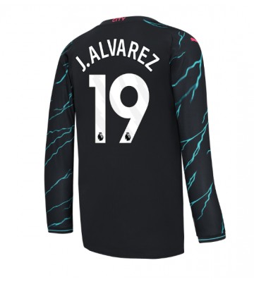 Manchester City Julian Alvarez #19 Koszulka Trzecich 2023-24 Długi Rękaw
